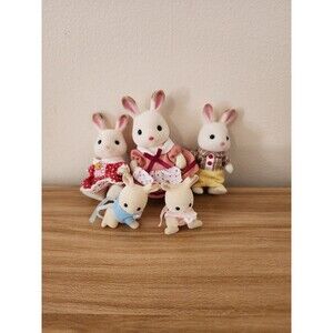 Sylvanian families chocolate rabbit family